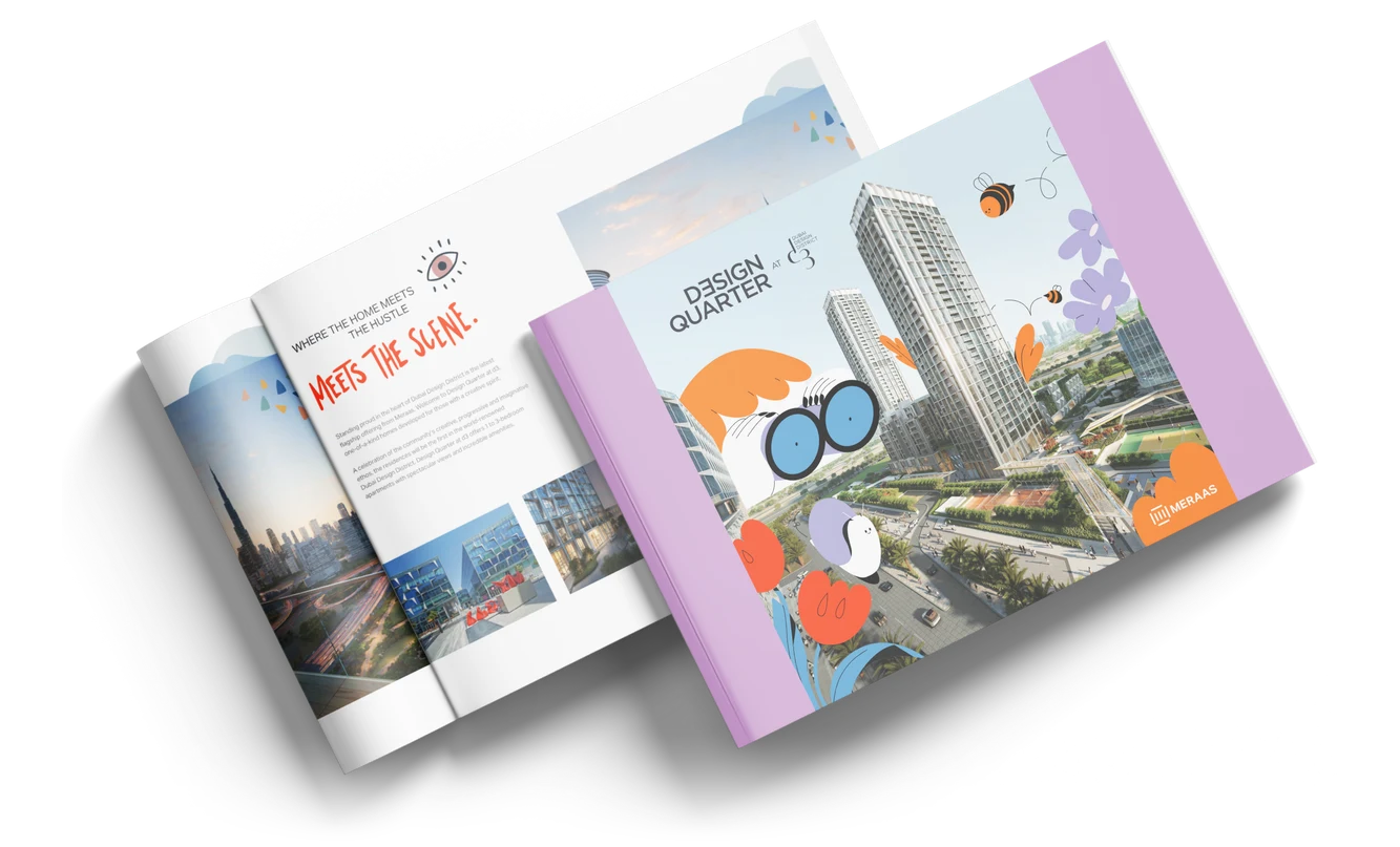 Folleto de Design Quarter at d3 – Meraas Developer